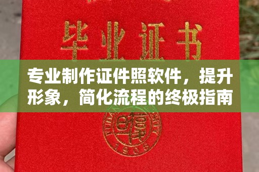 南岔专业制作证件照软件，提升形象，简化流程的终极指南